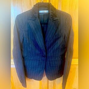 DKNY Couture Pinstripe Blazer With Beautiful Lapel‎ Detail